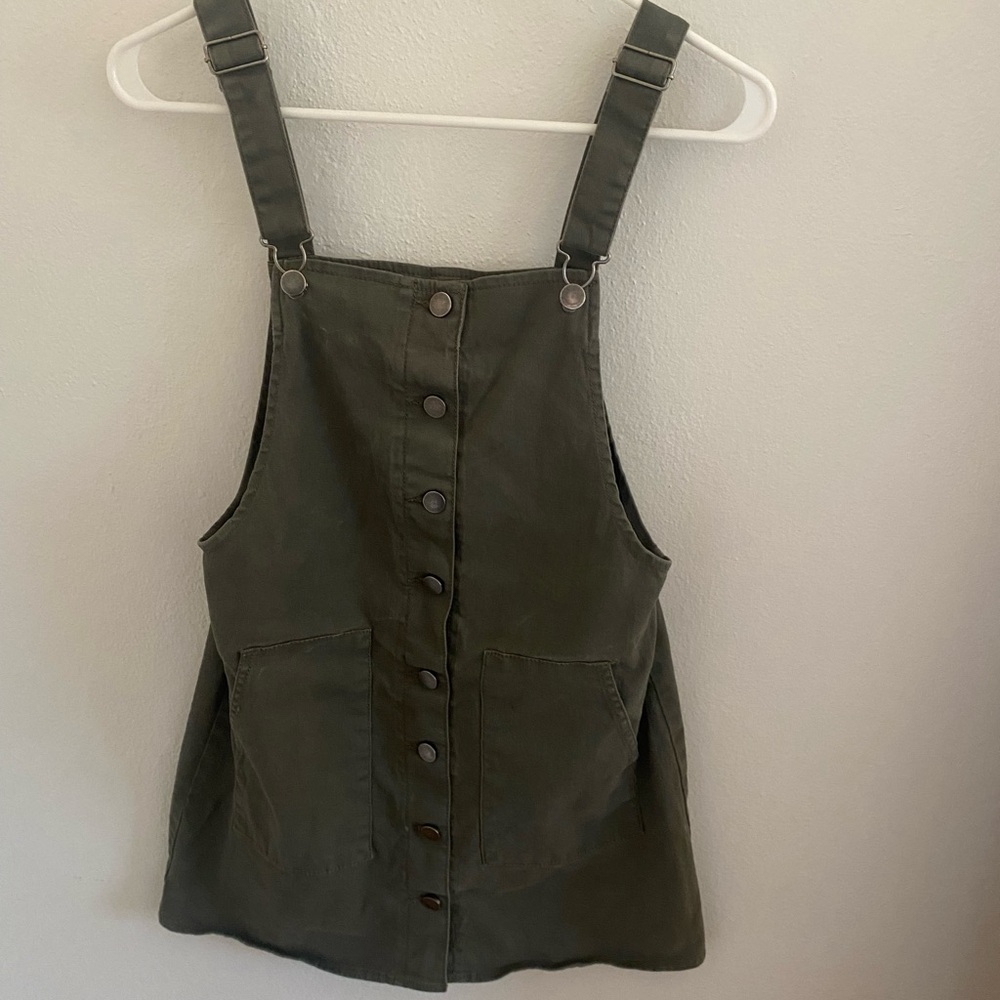 Love, Fire Olive Button-Up Top